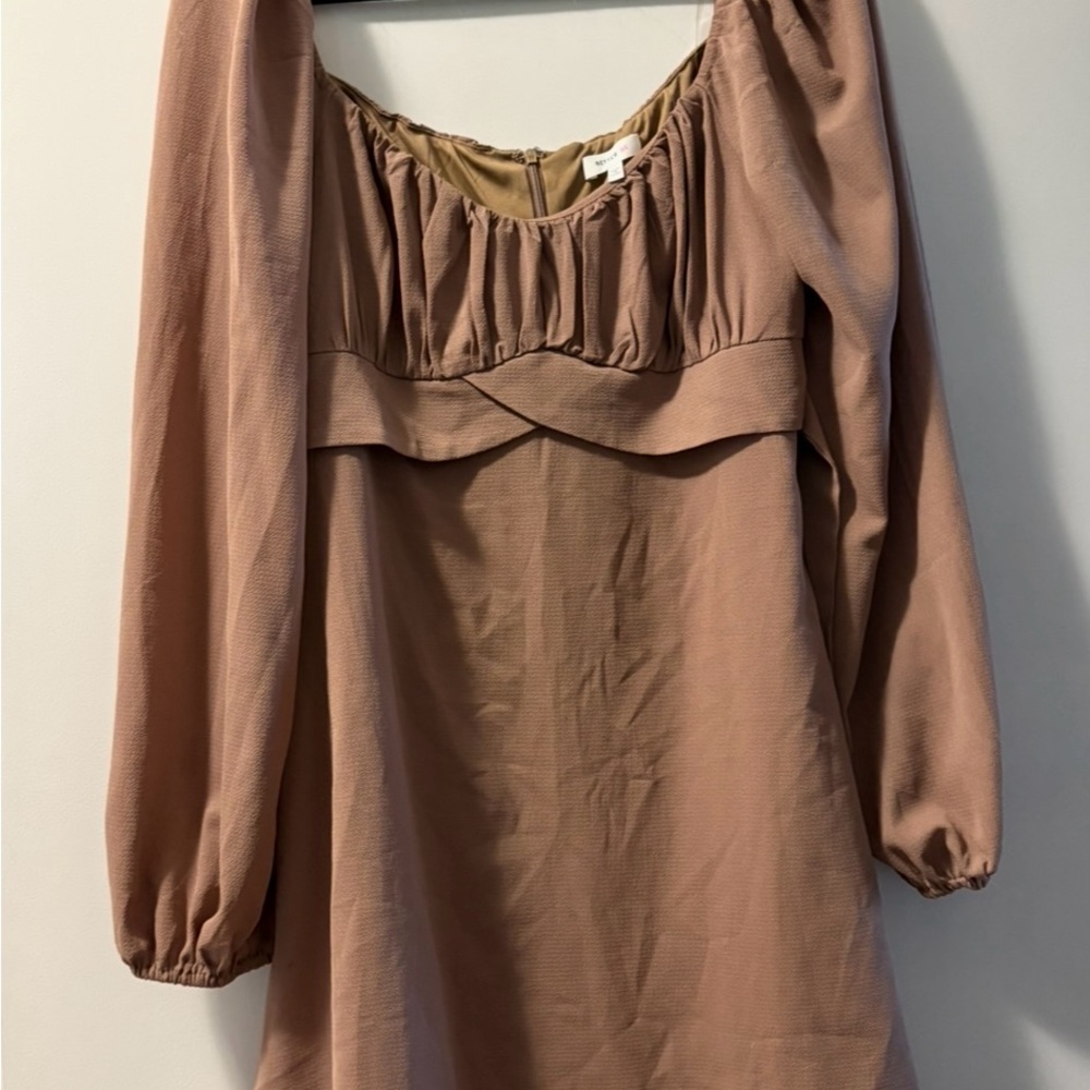Pseudio Scoop Neck Mini Dress